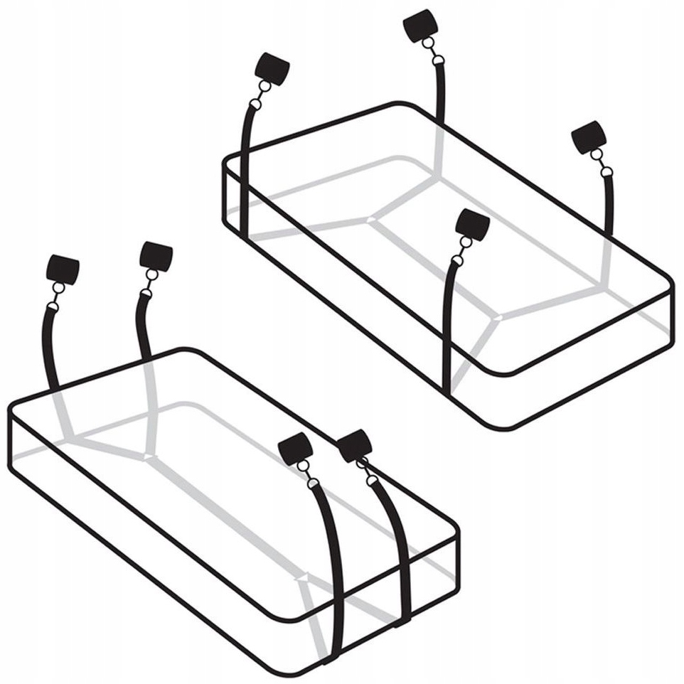 SEX GADŻET - UPRZĄŻ DO ŁÓŻKA + 4 KAJDANKI EAN (GTIN) 5905054506438