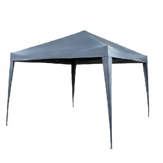 Záhradný Stan Pavilón Silný Skladací 3x3 m Šedý