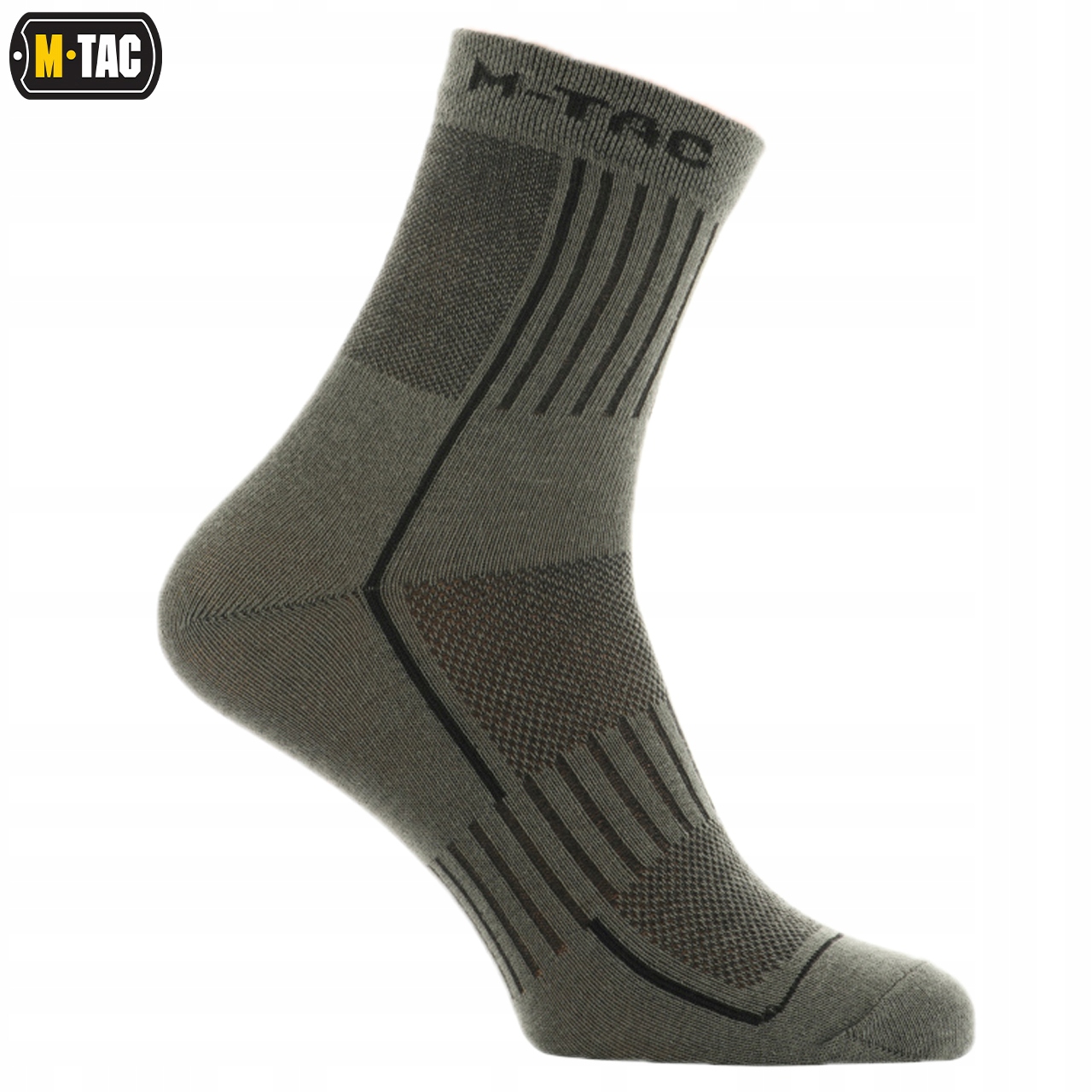 SKARPETY CIENKIE LETNIE LEKKIE SZYBKOSCHNĄCE MK.3 M-TAC OLIVE 39-42 Kolor zielony