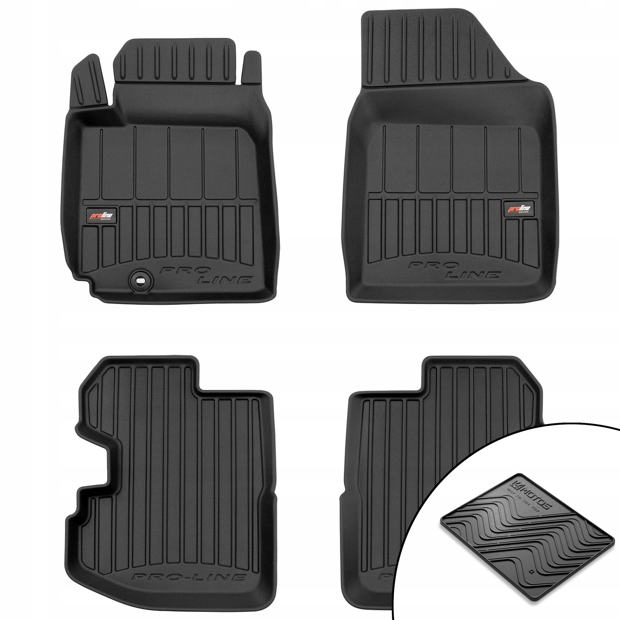 3D gumové koberce Toyota Yaris I 1999-2006 podložka bonus