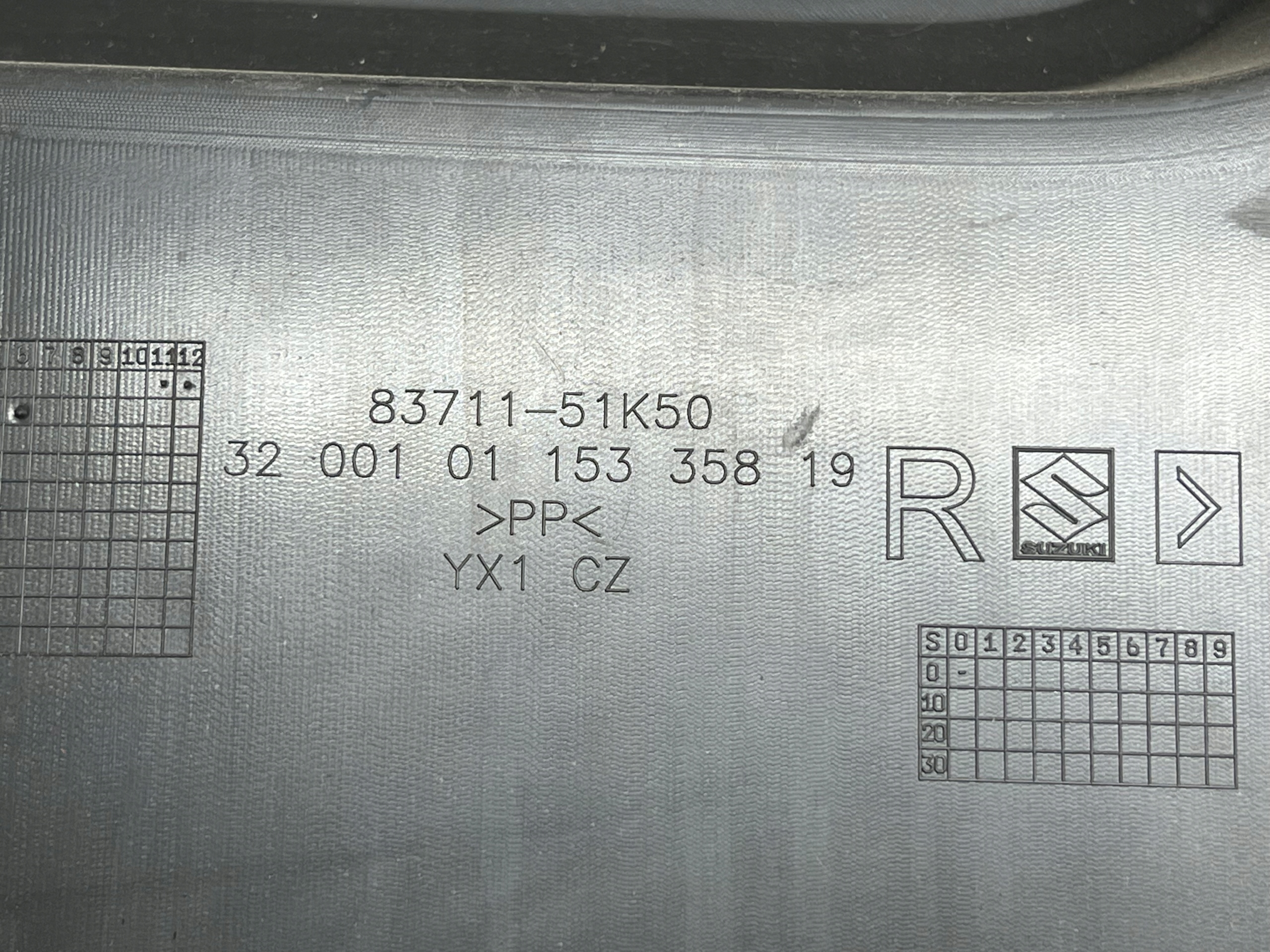 OPEL AGILA B side upholstery door right front 83710-41KA0
