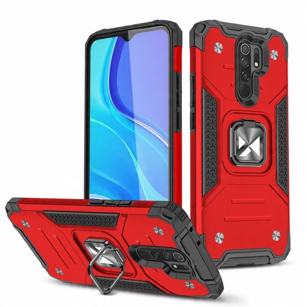 

Etui Ring Armor Case do Xiaomi Redmi Note 9 +szkło