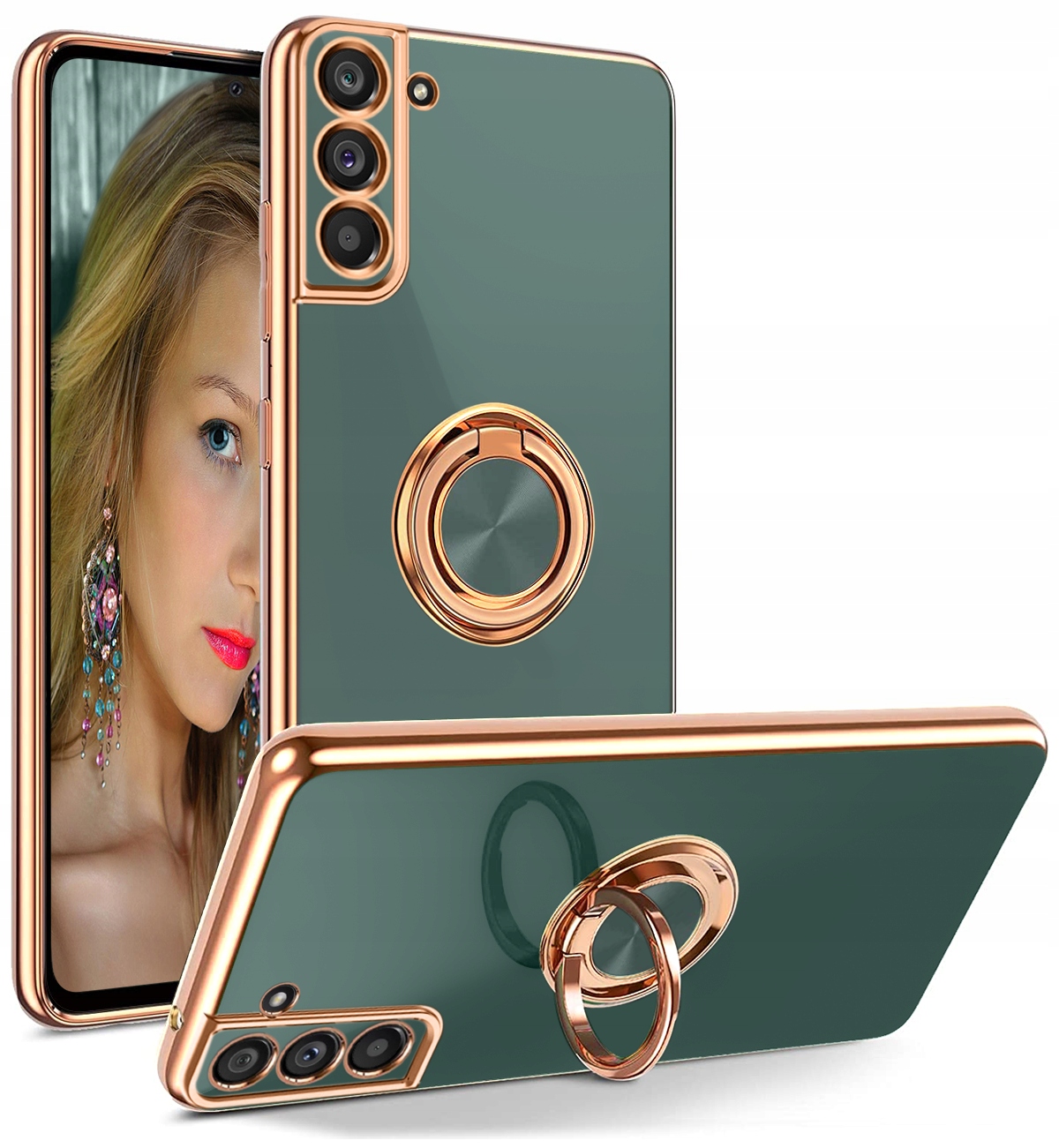 

Etui do Samsung Galaxy S21 Fe Silicone Ring +Szkło