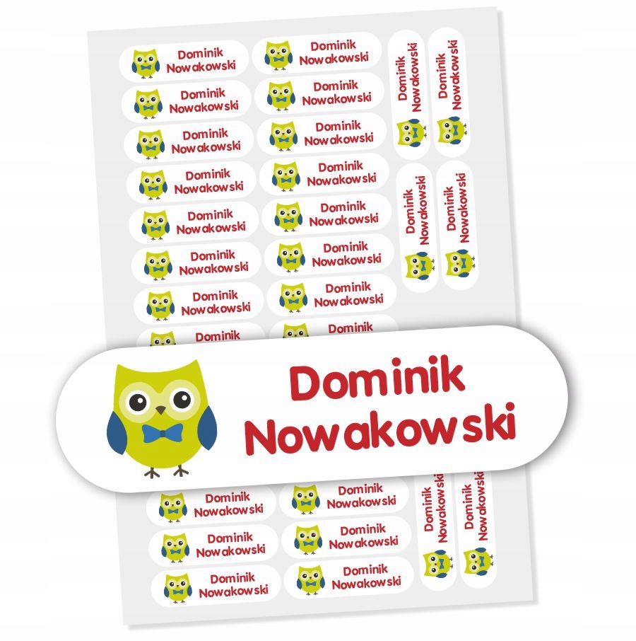 

Naprasowanki Imienne Metki Imienne Imienniki