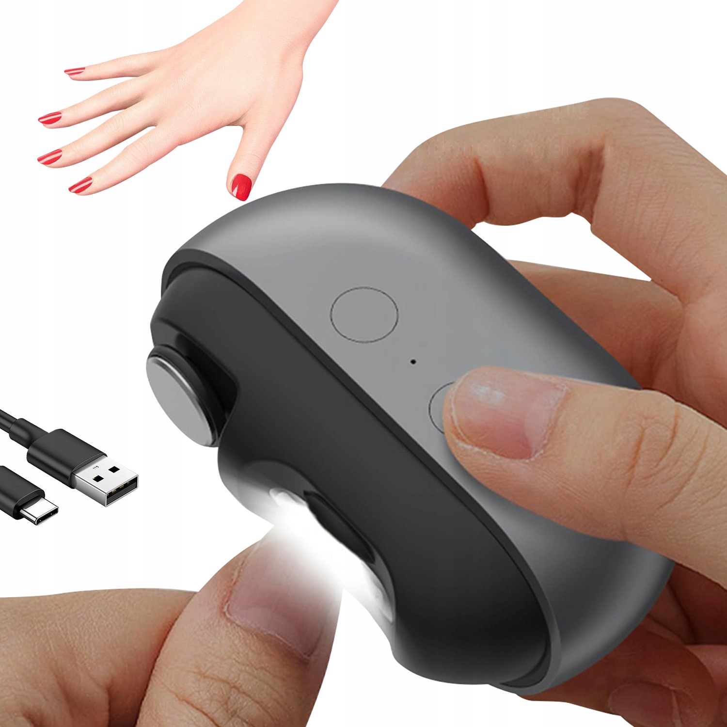 Automatický Elektrický Zastřihovač Nehtů S Led Osvětlením A Pilníkem Pro Seniory