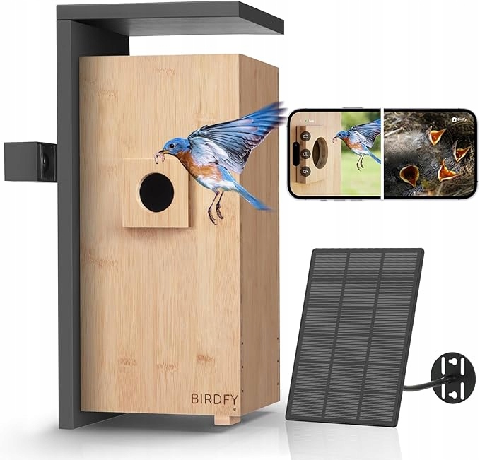 Netvue Birdfy Nest Búdka pre vtáky s kamerou Ai Solar Dual 1080P