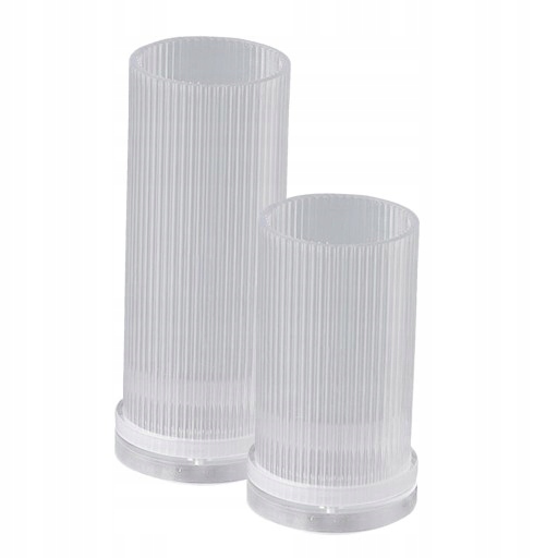 Formy do świec Akrylowe duże okrągłe żebro cylin