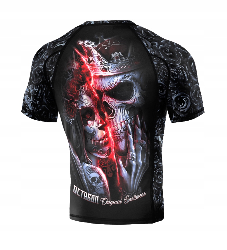 Octagon Rashguard Krótki Rękaw Premium Santa Muerte L