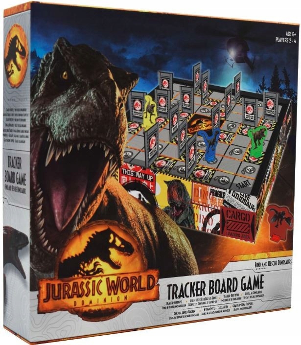 GRA PLANSZOWA JURASSIC WORLD TRACKER DINOZAURY