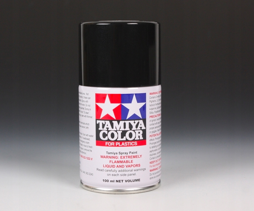 MODELARSKA FARBA W SPRAYU CZARNA TAMIYA 100ml TS-40 BLACK (METALLIC)