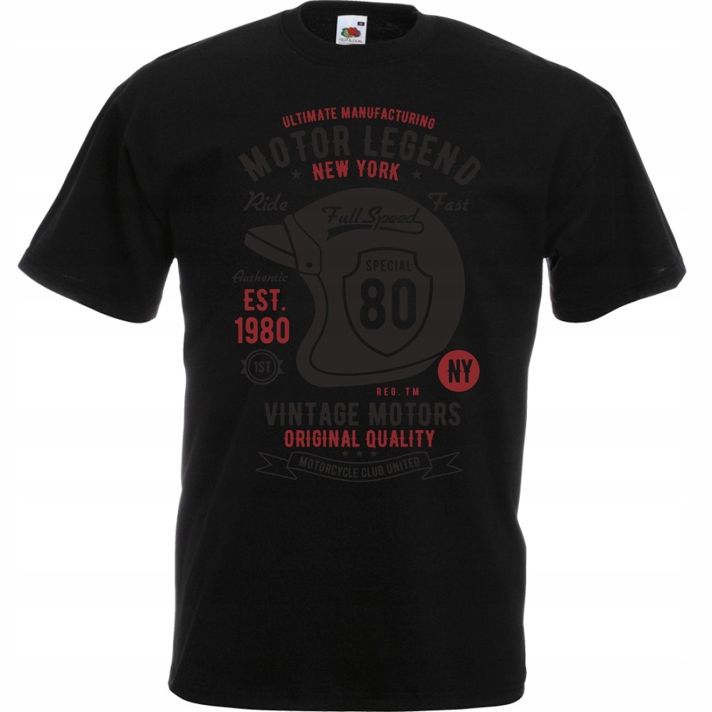 

Koszulka motocykl motor motocyklista kask L czarna