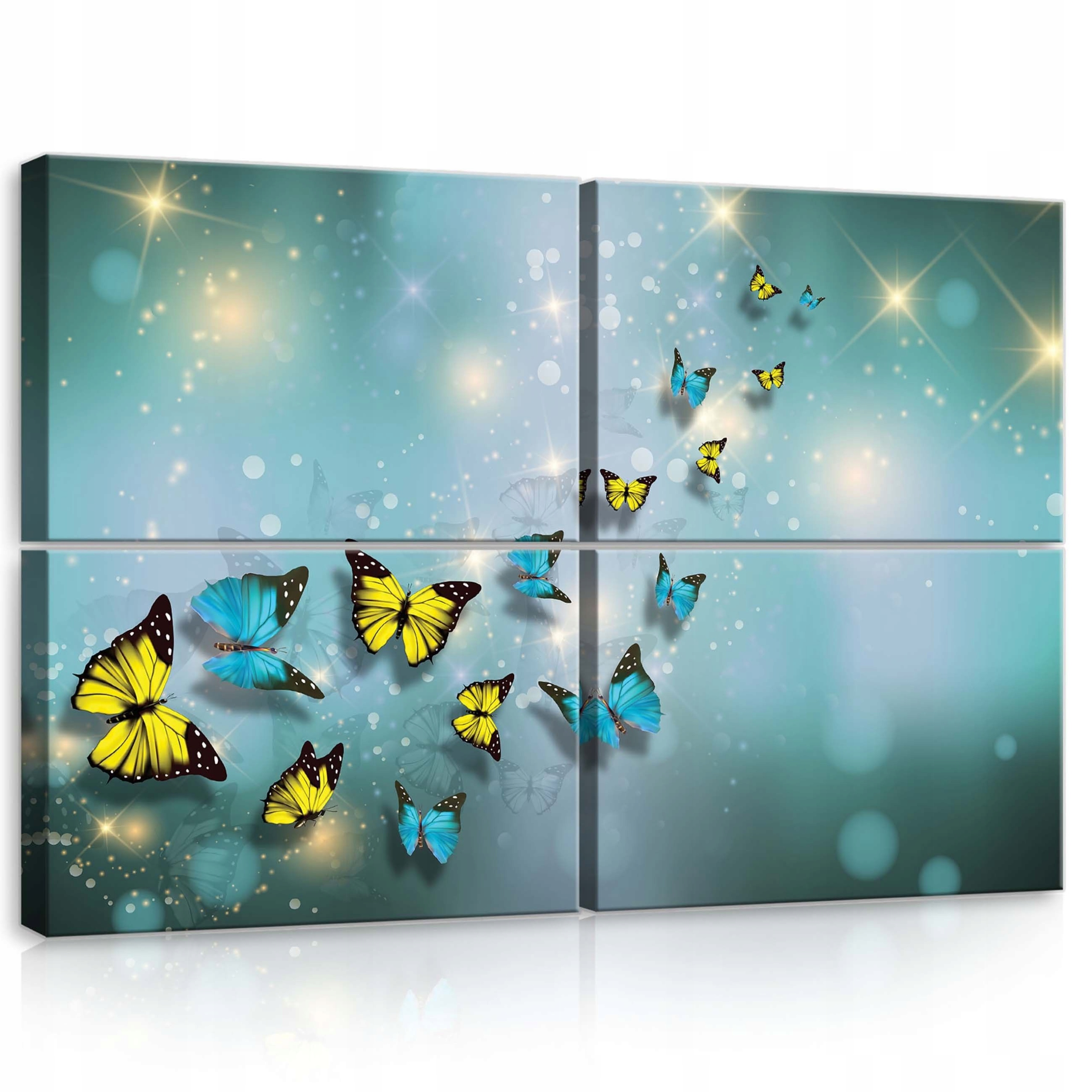 Obraz 120x80 Magické motýle let žiara bokeh dekorácia steny ľahkosť spánok