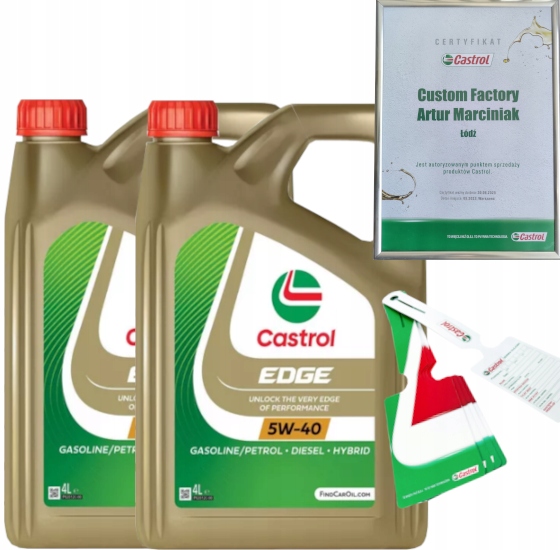 CASTROL EDGE 5W40 8L RN0700 RN0710 VW 505 00/ 505 01 + ZAWIESZKA