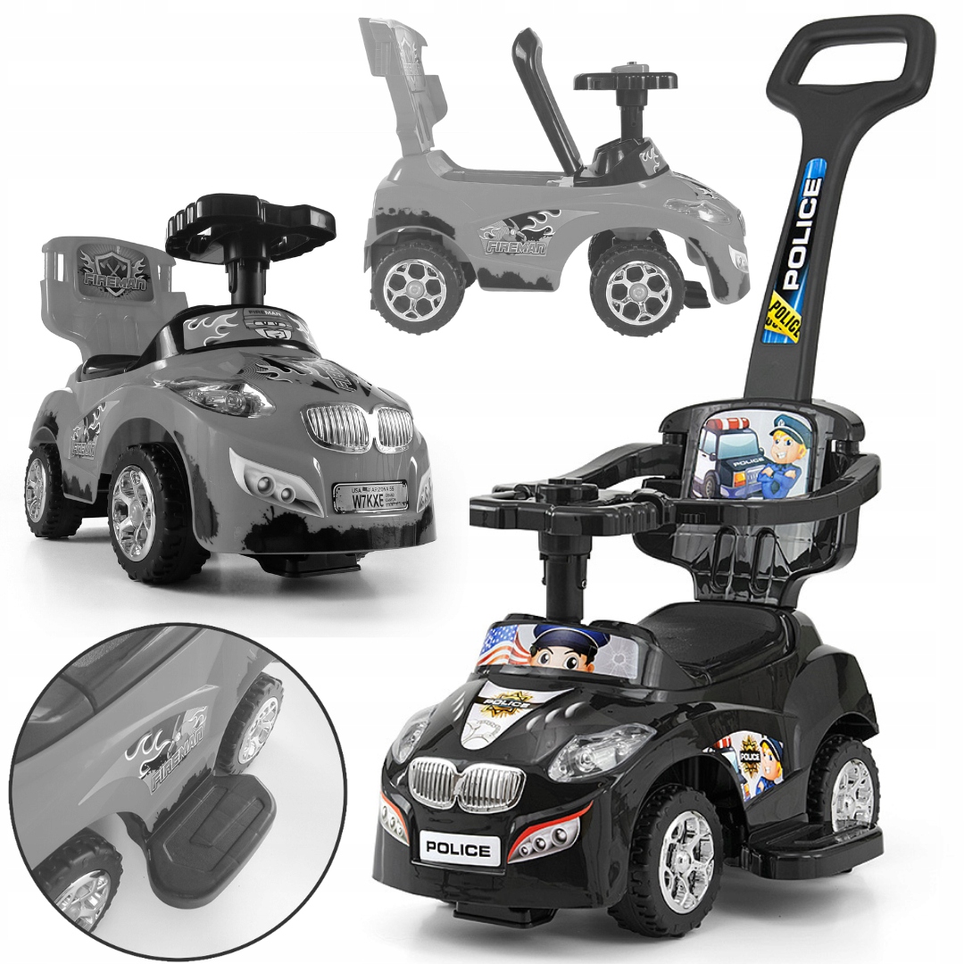 Jeździk z rączką interaktywny chodzik pchacz Pojazd Happy Milly Mally