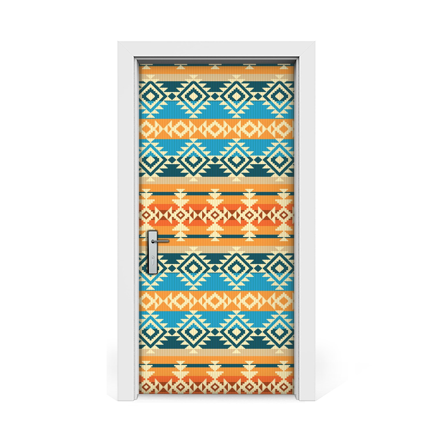 

Okleina naklejka drzwi Wzór w stylu navajo 95x205
