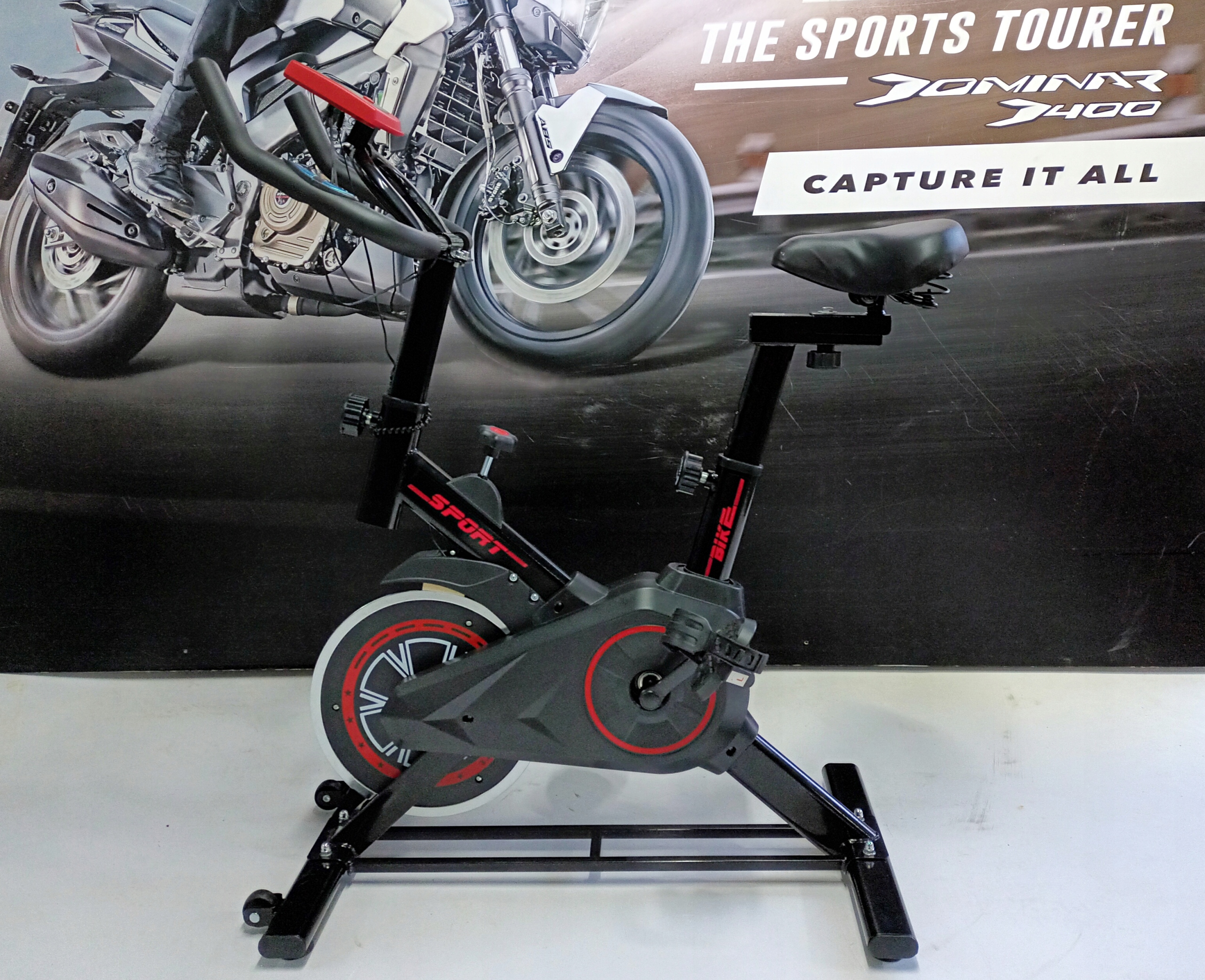 Stacionární rotoped Bikesport cardio, fitness, 120 kg, displej