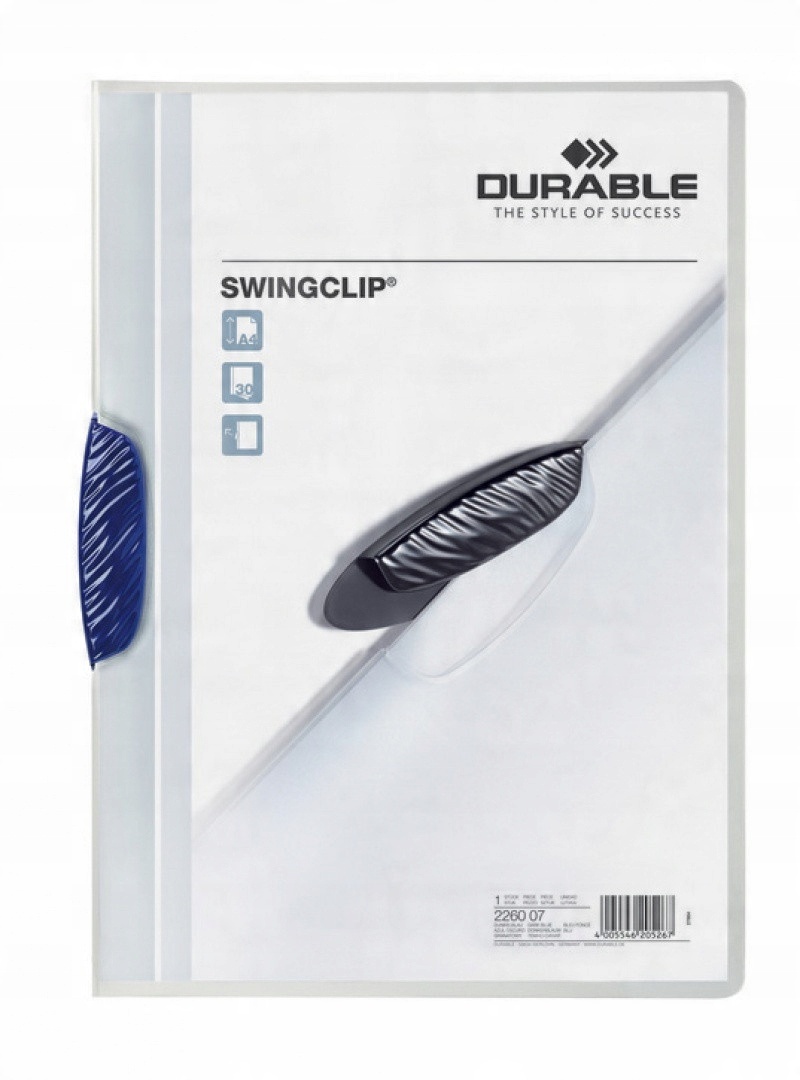 

Skoroszyt A4 z Zaciskiem Swingclip Granatowy 30k