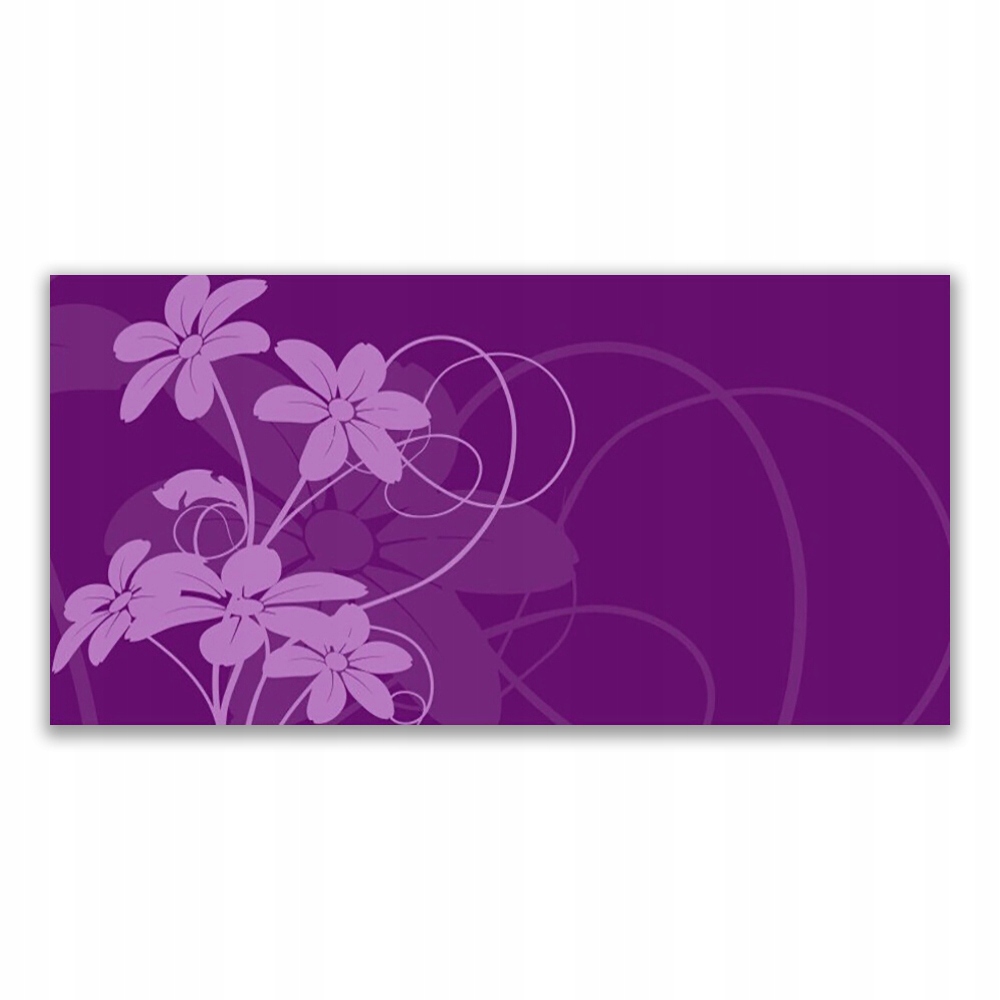 

Obraz akryl z grafiką 140x70 Abstrakcja Kwiaty Art