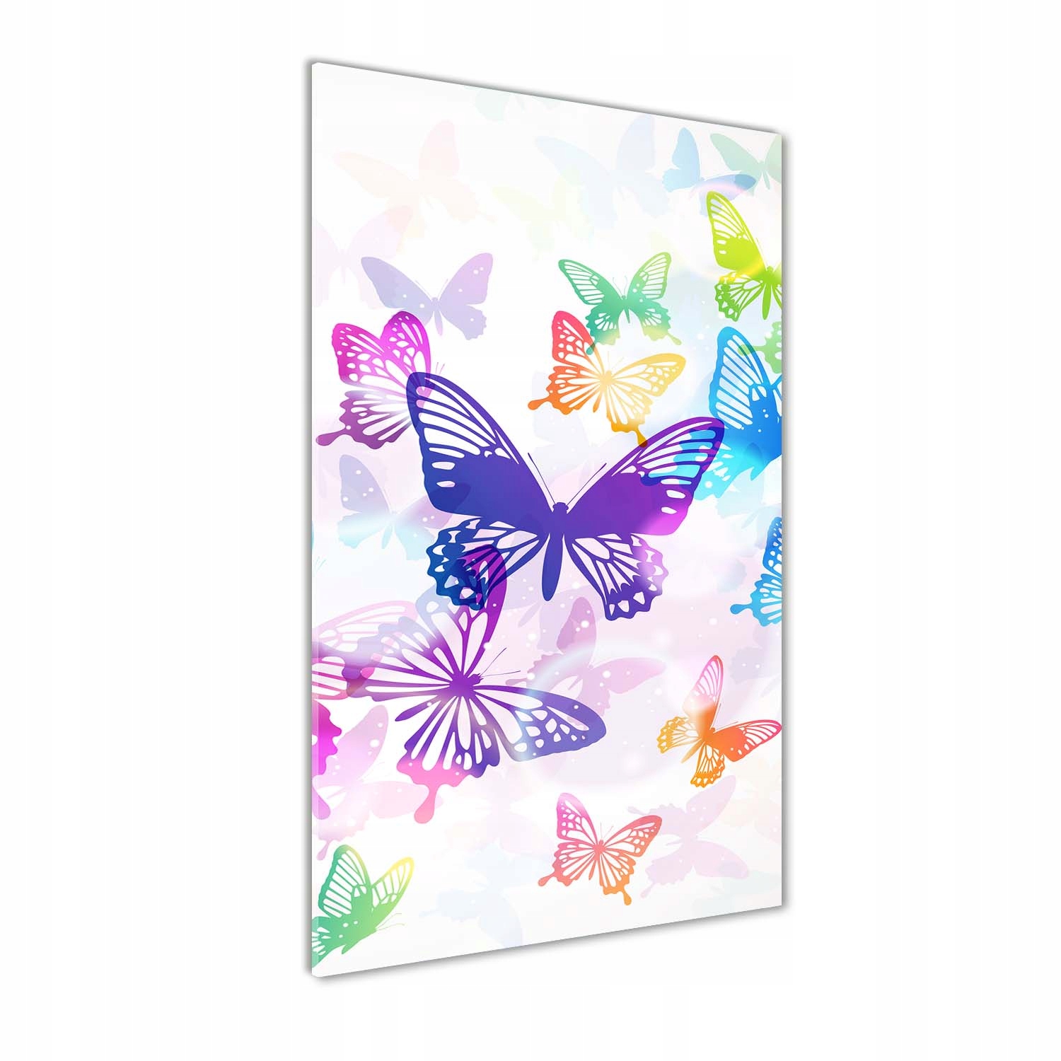 

Foto obraz szklany pionowy Kolorowe motyle 50x100