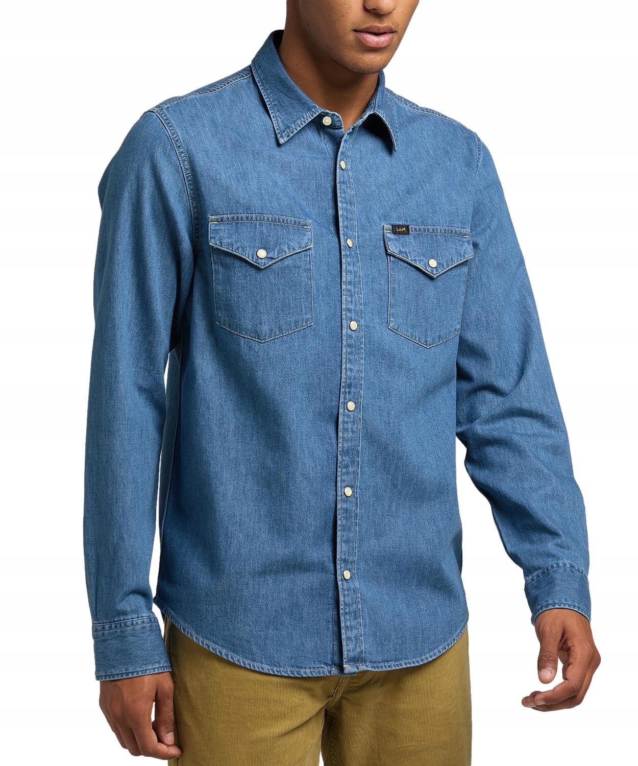 Košile Lee Regular Shirt 112320163 L69HKXLR Washed Blue S