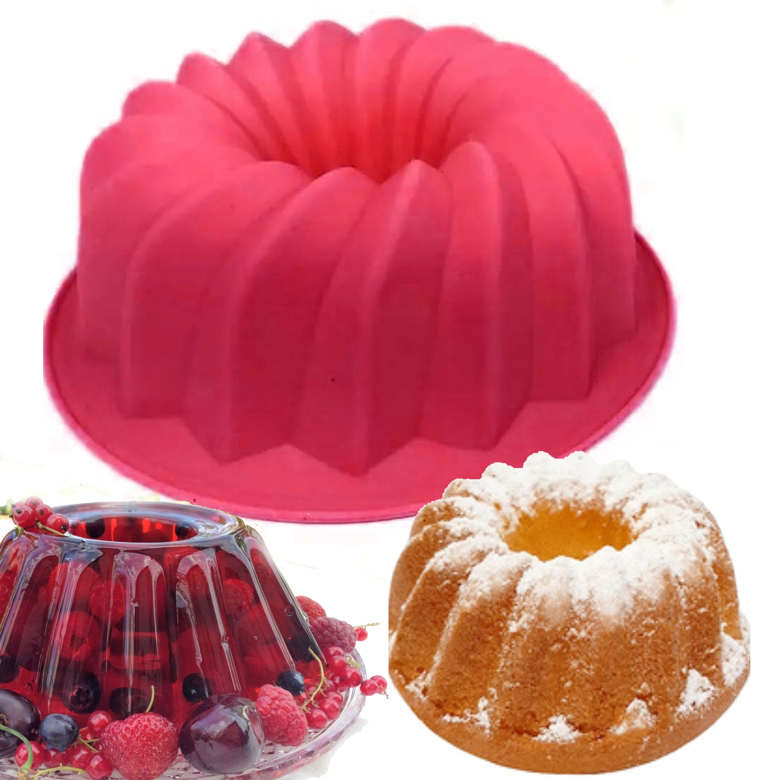 FOREMKA BABECZKA BABKA 16cm MONOPORCJE GALARET DESERÓW FORMA SILIKONOWA