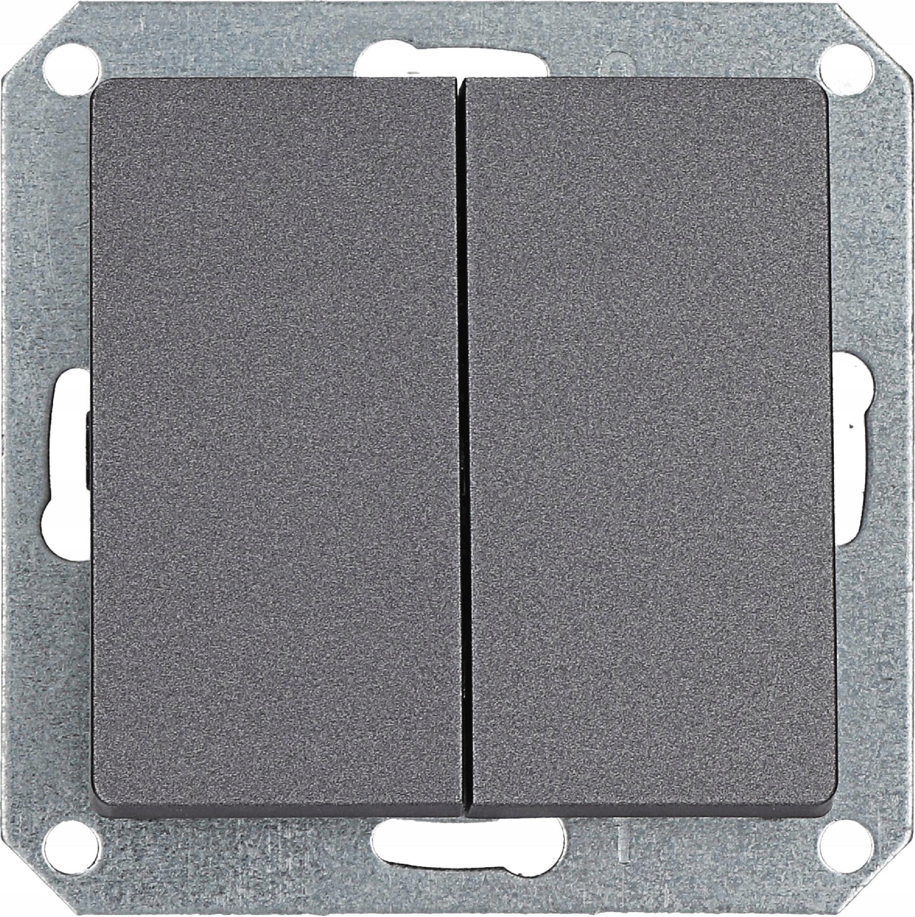 

Magic grafit Wyłącznik moduł podwójny