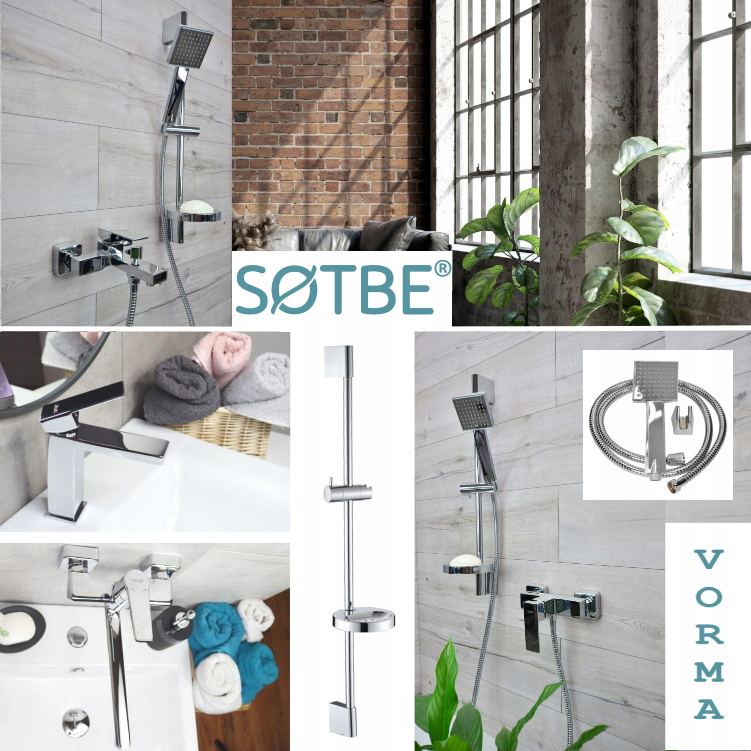 SOTBE VORMA bateria wannowa + umywalkowa stojąca EAN (GTIN) 5904647708358