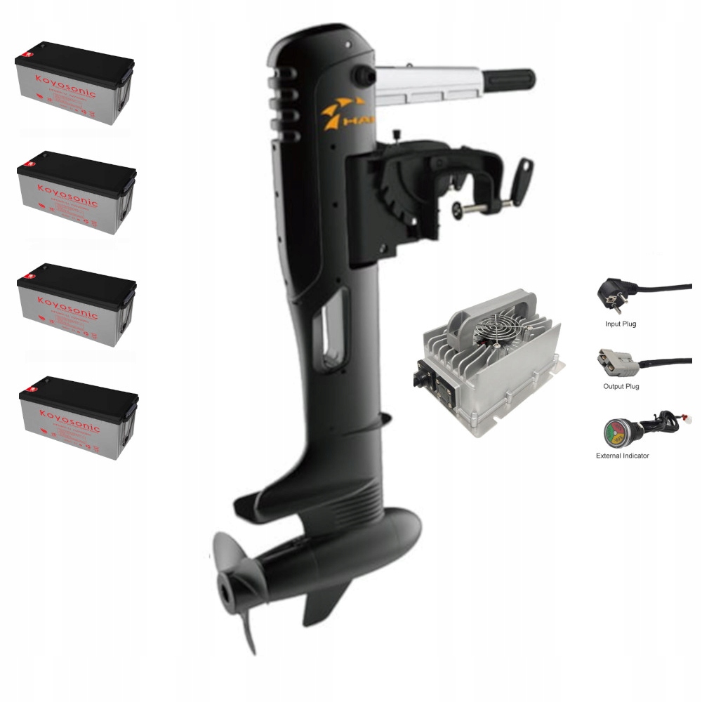 Sada přívěsného elektromotoru Haibo R400 Akumulátory Koyo NPG200