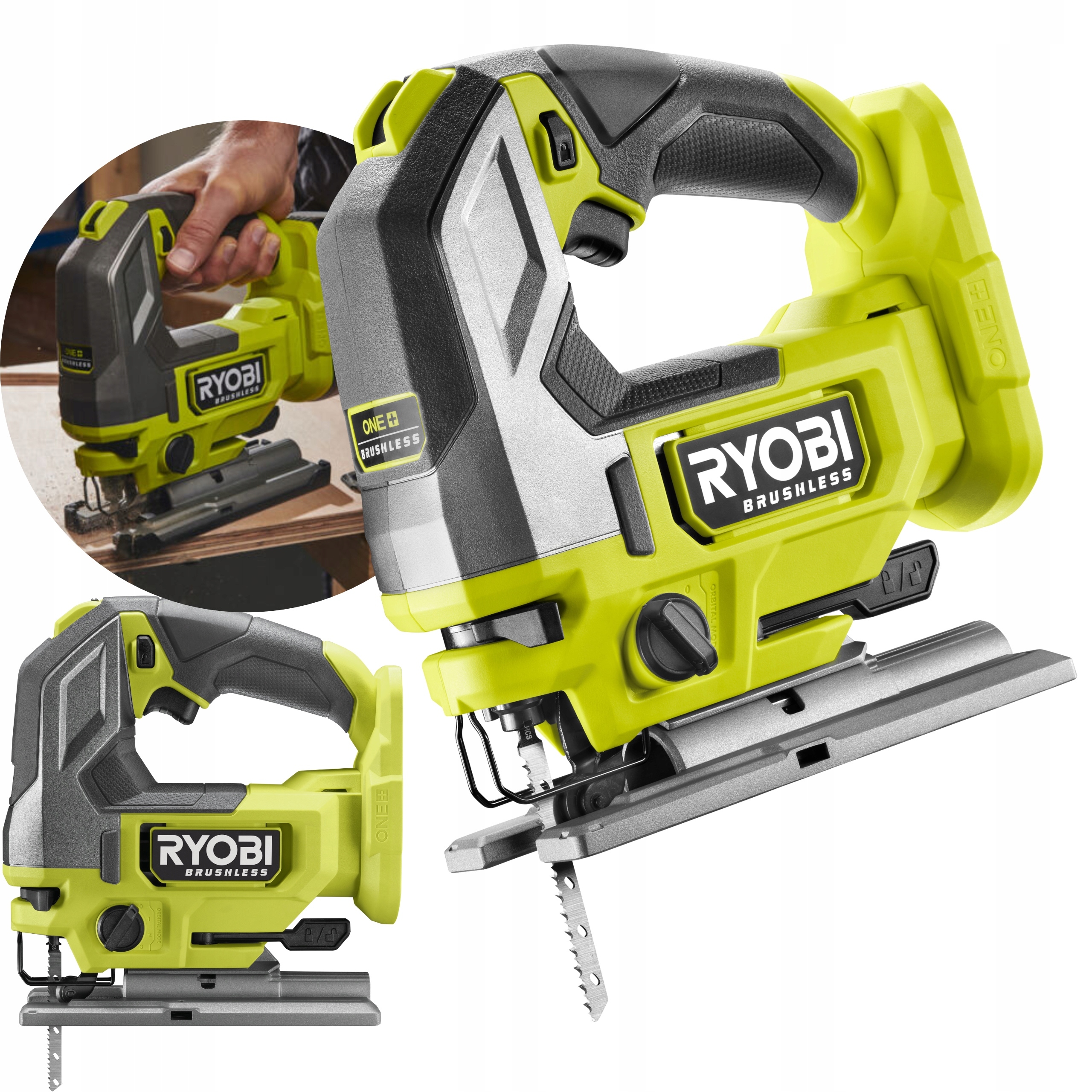 Ryobi Akumulátorová Bezkartáčová Pila 18V One+ RJS18BL-0
