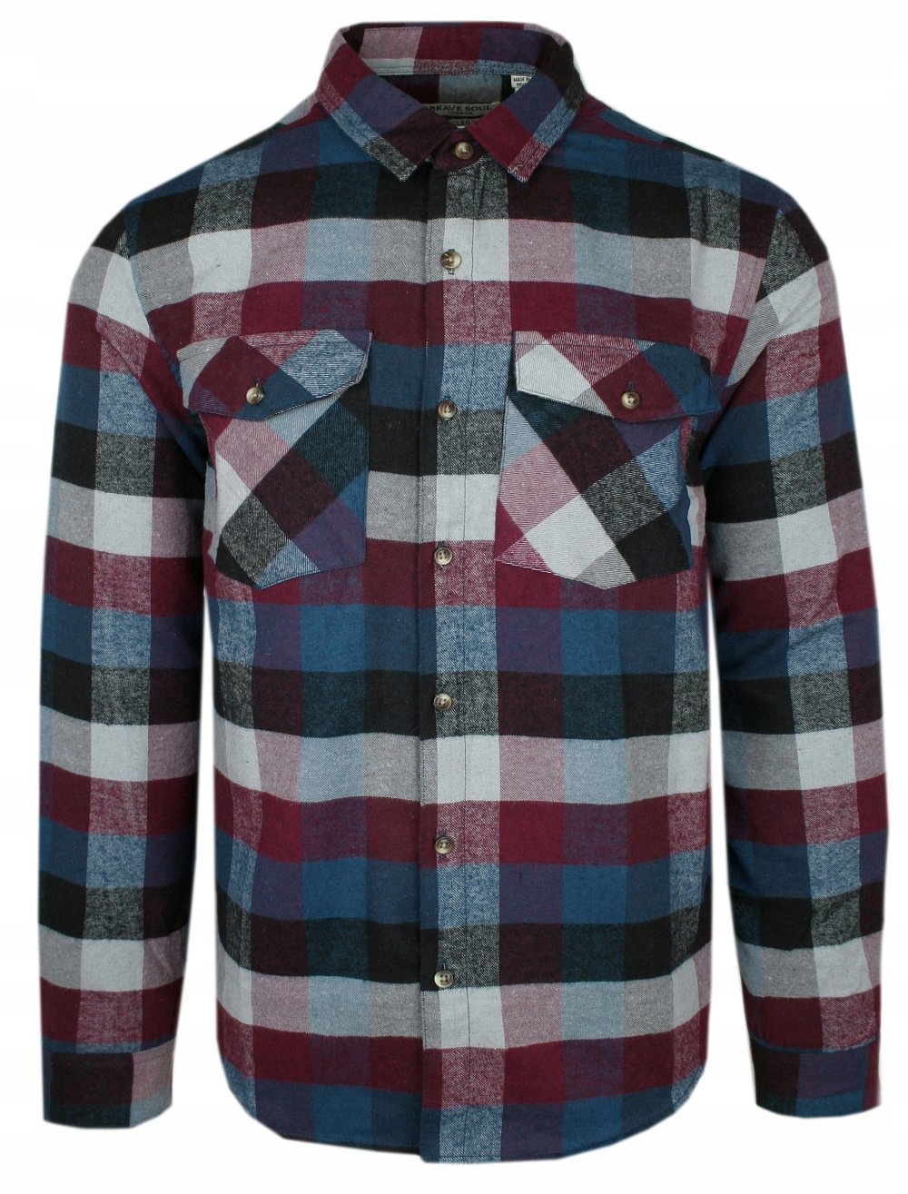 Koszula Weekendowa (Casual) Brave Soul Kolorowa Krata M