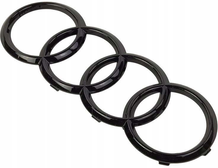 Емблема значок в решітка радіатора Audi A3v A4 A5 ЧОРНИЙ