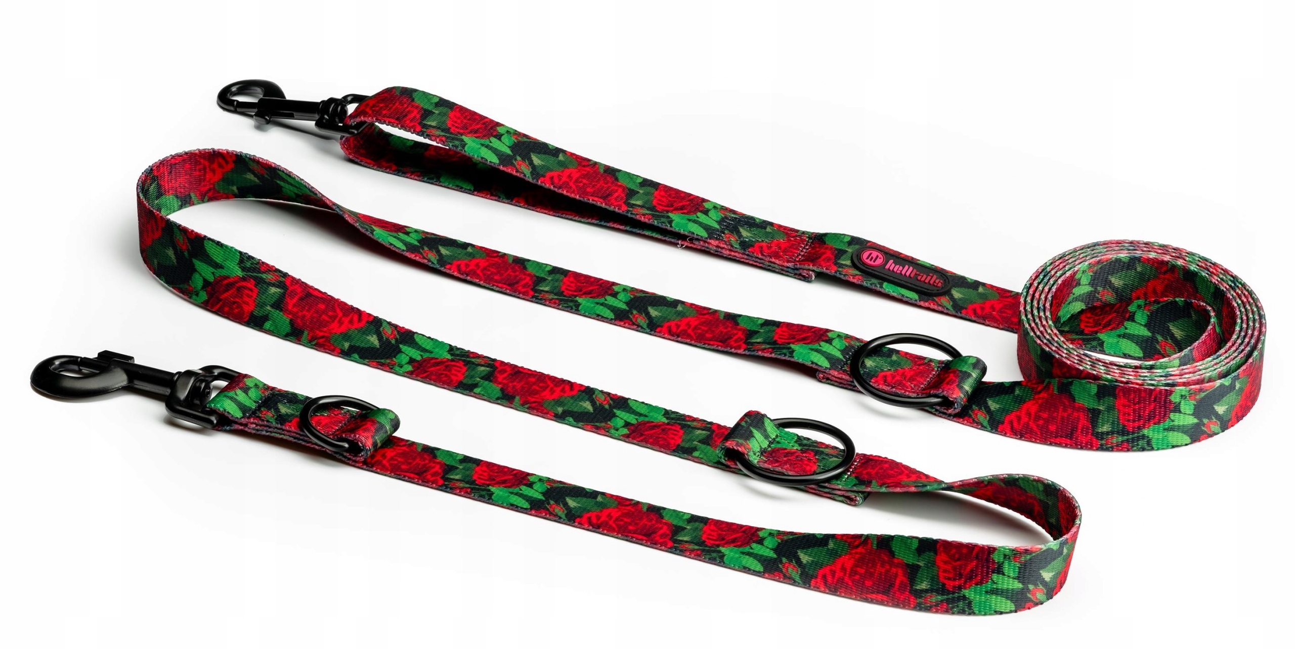 Levně Vodítko pro velkého psa Přepínací 1.6 3M Lehká No Absorb Eternal Rose L/XL