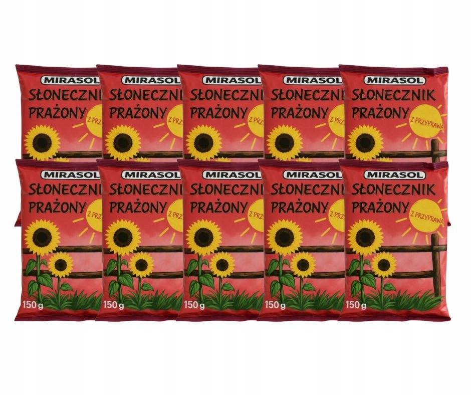 Levně Slunečnice Mirasol pražená s kořením, sada 150 g 10 Ks