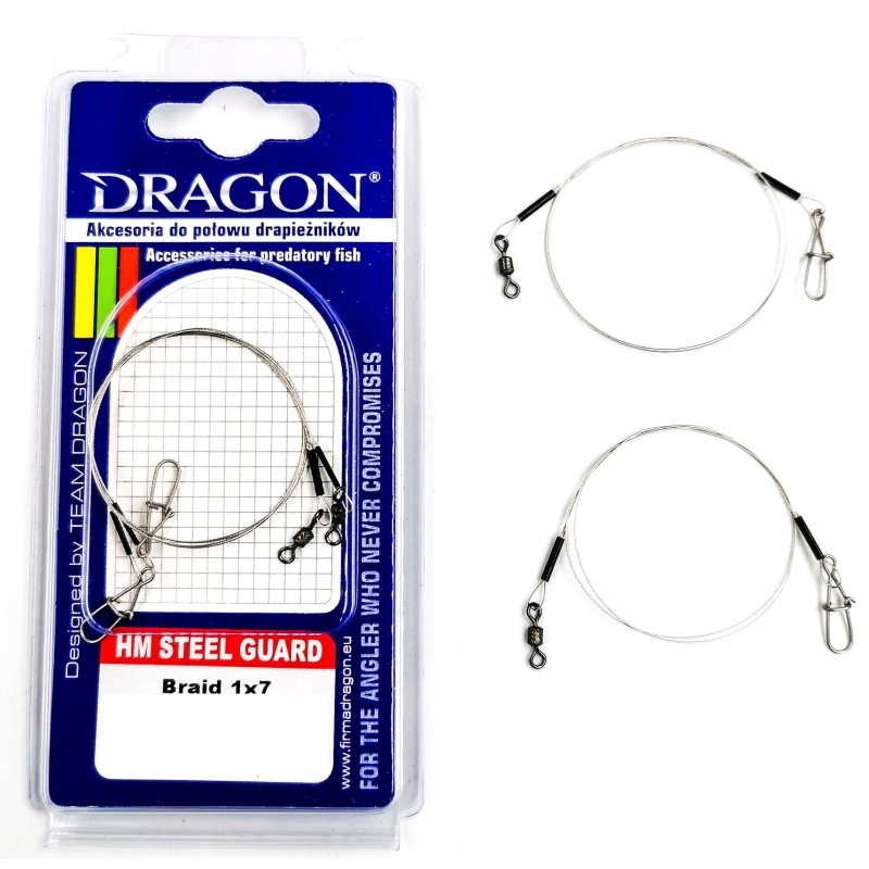 

Przypon Stalowy Na Szczupaka Dragon HM1x7 9kg 20cm