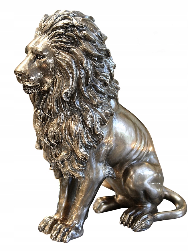 Leví Figúrka Zlatá Dekoračná Sedacia Do Kancelárie Obývacej Izby Veronese Kolekcia V