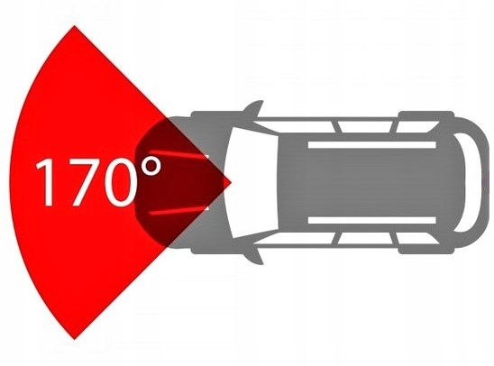 WIDEOREJESTRATOR FULL HD SOCZEWKA SONY G-SENSOR Kąt widzenia 170°