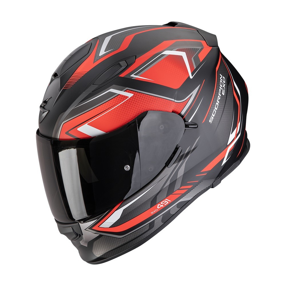 Motocyklová prilba Scorpion Exo-491 Zumo Matt Black-Red veľ.XL