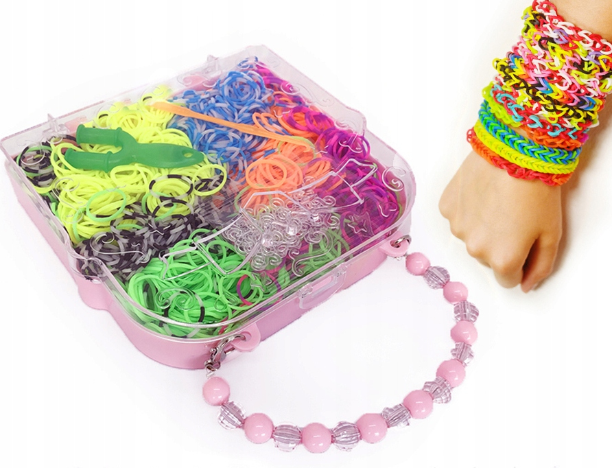 

Duży Zestaw Gumki Do Robienia Bransoletek