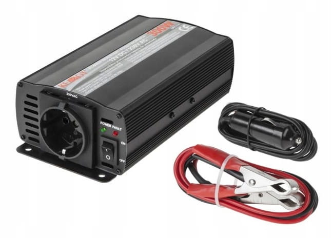 Prevodník napätia URZ3161 12V-230 Kemot 300 W Kemping Turistika Čierna
