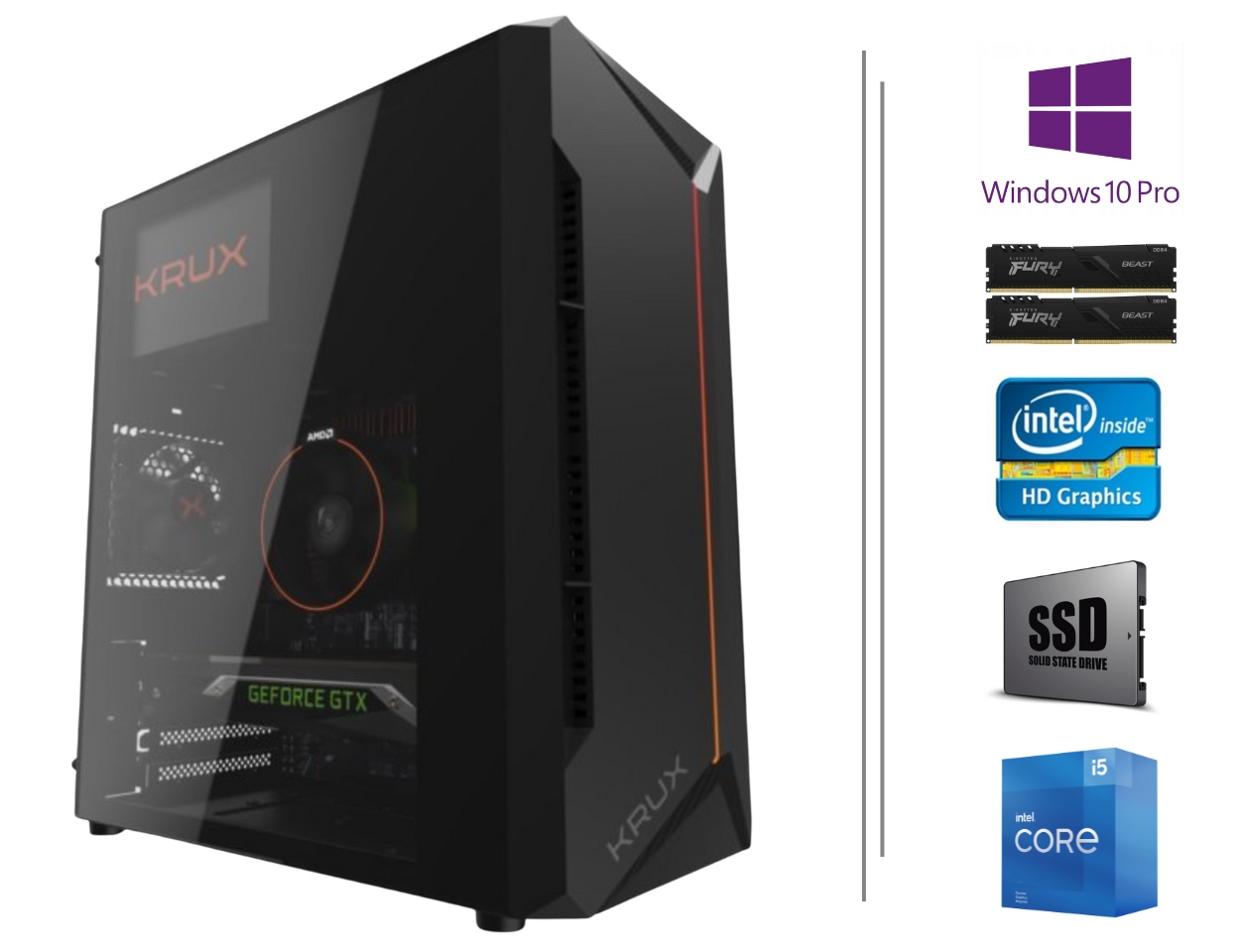 

Gamingowy Core i5 4x 3,6GHZ 16GB 256SSD Wifi WIN10
