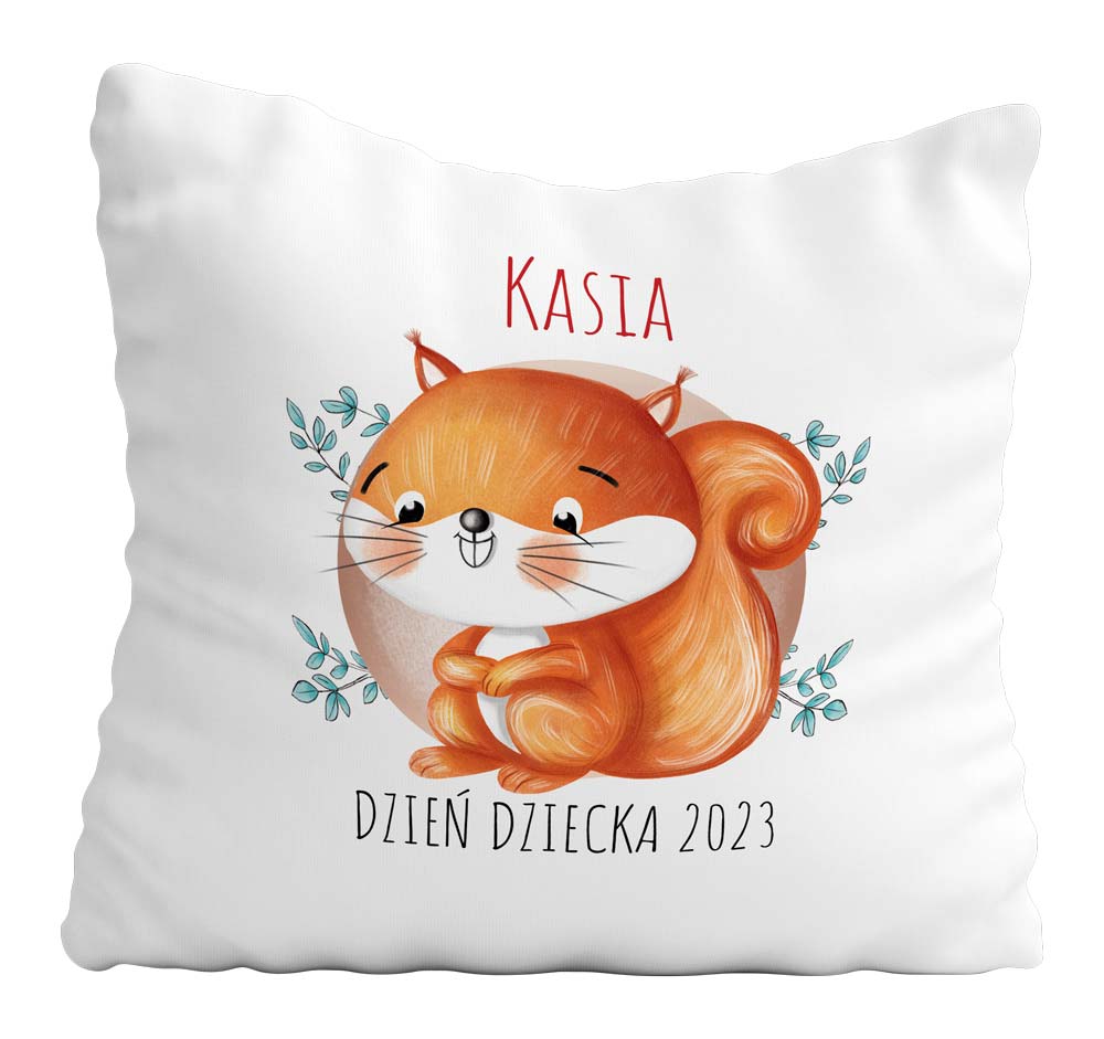 

Poduszka Dzień Dziecka Wiewiórka Imię
