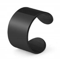 CZARNA NAUSZNICA KOLCZYK DO UCHA PANK GOTHIC FAKE