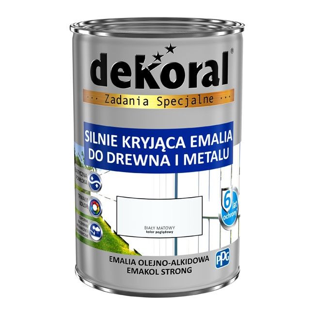 Emakol Strong Emalia Do Drewna Metalu 5L połysk