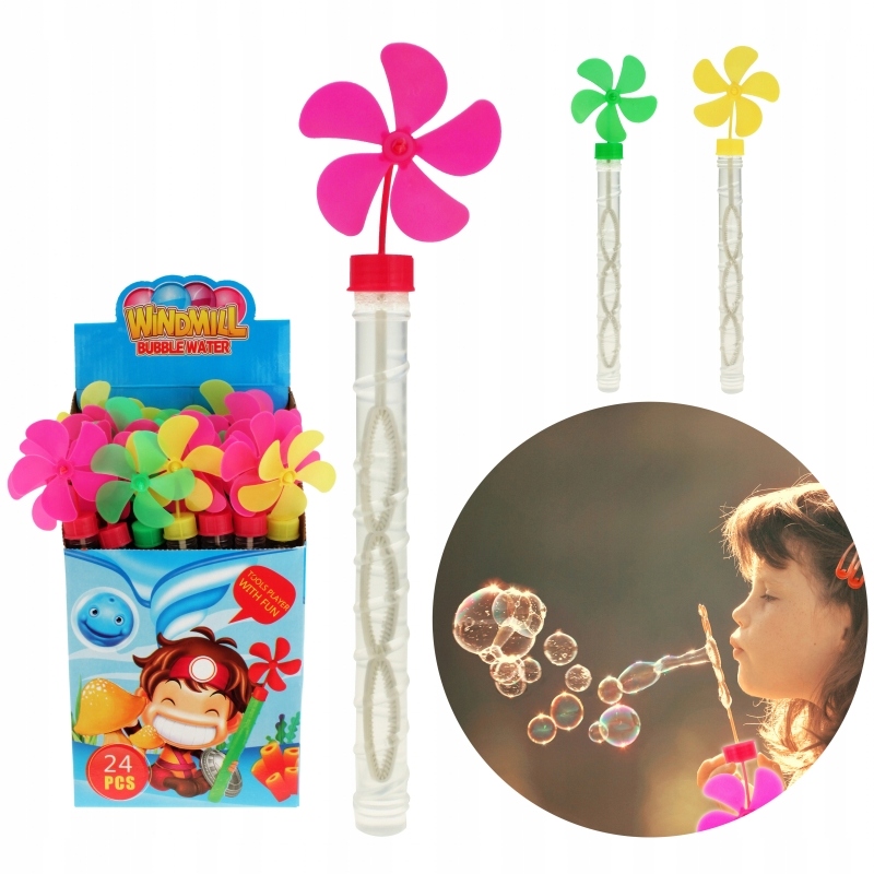 BAŃKI MYDLANE Z OZDOBNYMI NASADKAMI MIECZ BUBBLE