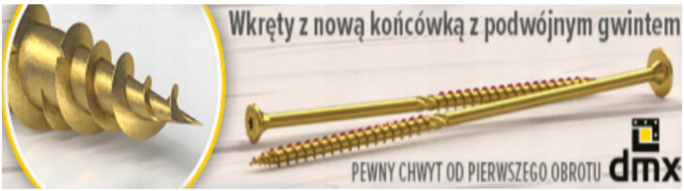 WKRĘTY CIESIELSKIE DO DREWNA CS 3,5X45 TORX ŁEB STOŻKOWY DOMAX 200 SZTUK Długość wkręta 45 mm