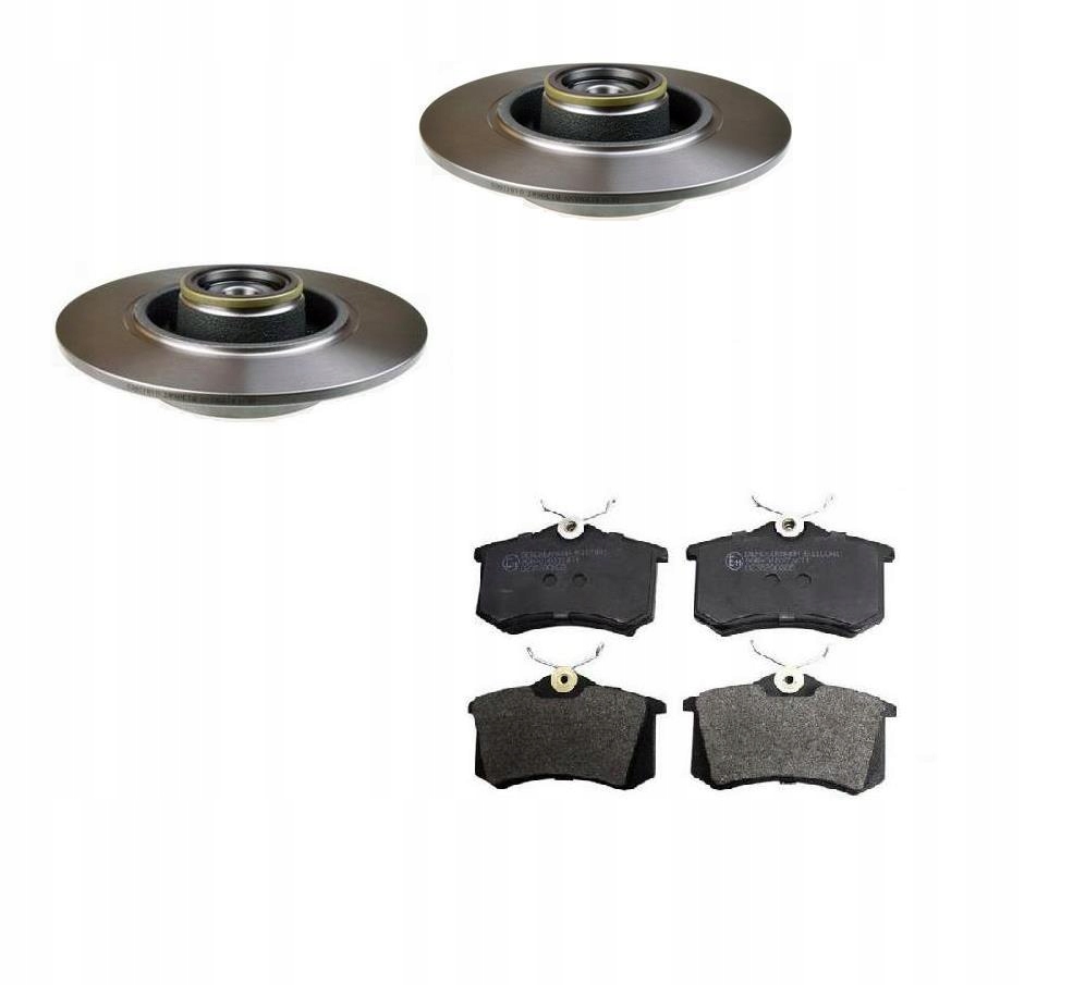 Kotouče Ložiskové Destičky Scenic III Megane III Kombi CC Zadní Sada