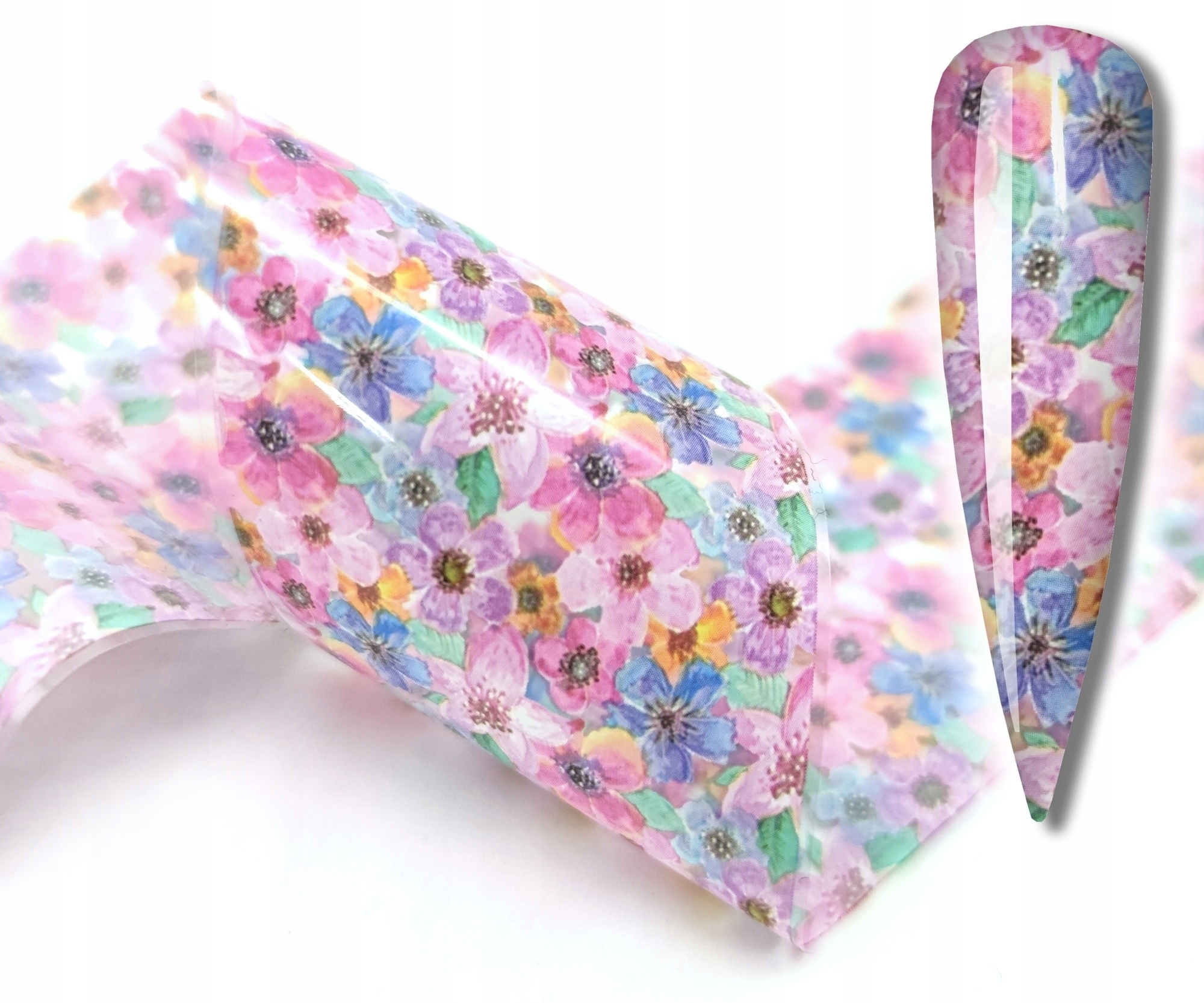 FOLIA TRANSFEROWA 100cmx4cm KWIATKI ŁĄKA WIOSNA