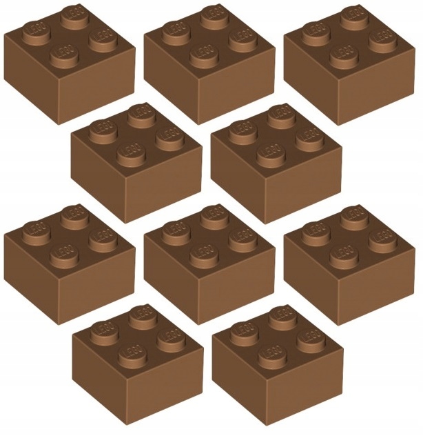 

Lego Klocek 2x2 Ciemny Cielisty (3003/6058085) x10