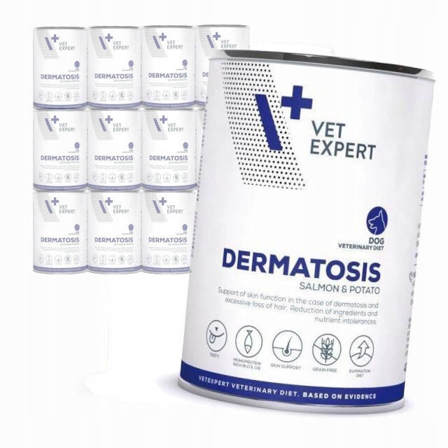 Vet Expert Dermatosis Vlhké Krmivo pro psa Losos s bramborami 12 x 400 g