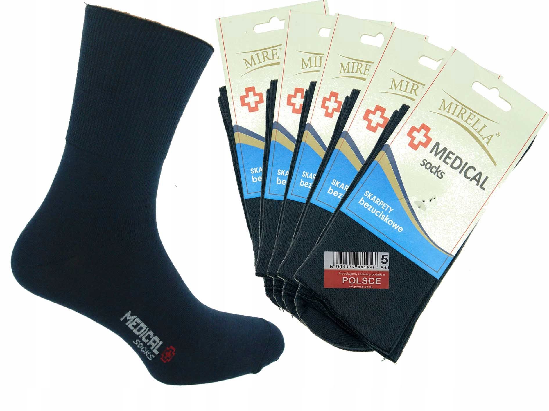 

Skarpety zdrowotne Medical 38-40 Grafit 5-pak